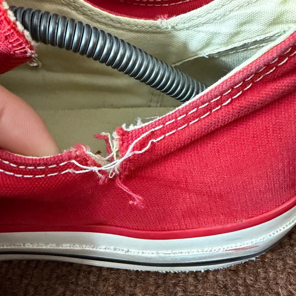 Converse Chuck Taylor All Star Low Product Red Vintage Mens 12 Red 106131F C- - Picture 5 of 13